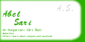 abel sari business card